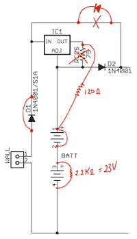 IC1 voltage regulator hack
