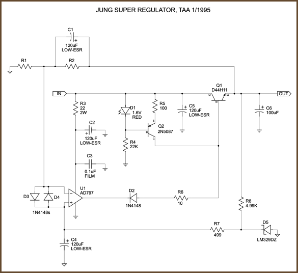 Original Jung super regulator schematic