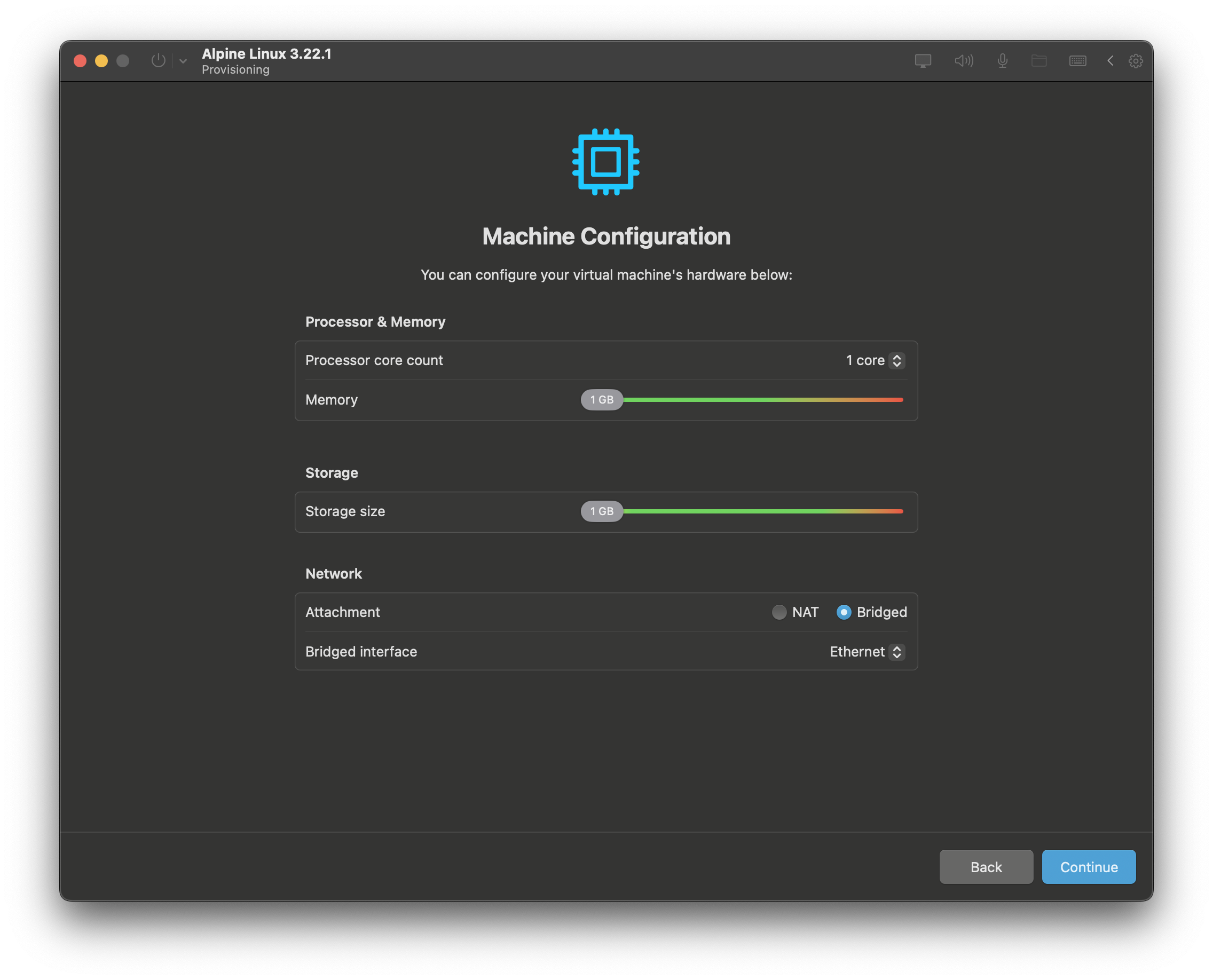 VMtek Alpine Linux Provisioning