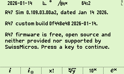 R47 post-RESET screenshot