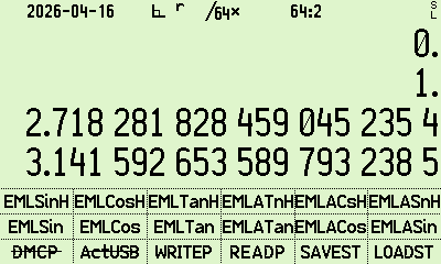 R47 EML trig/hyp menu screenshot