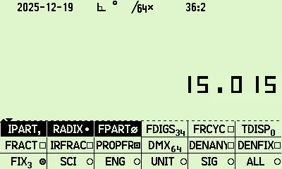 R47 emulating an HP-15C